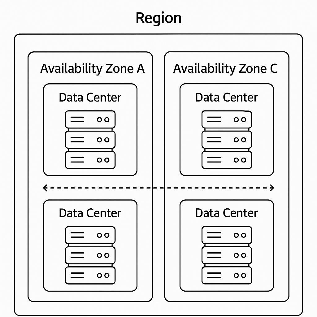 アベイラビリティゾーンの構成図