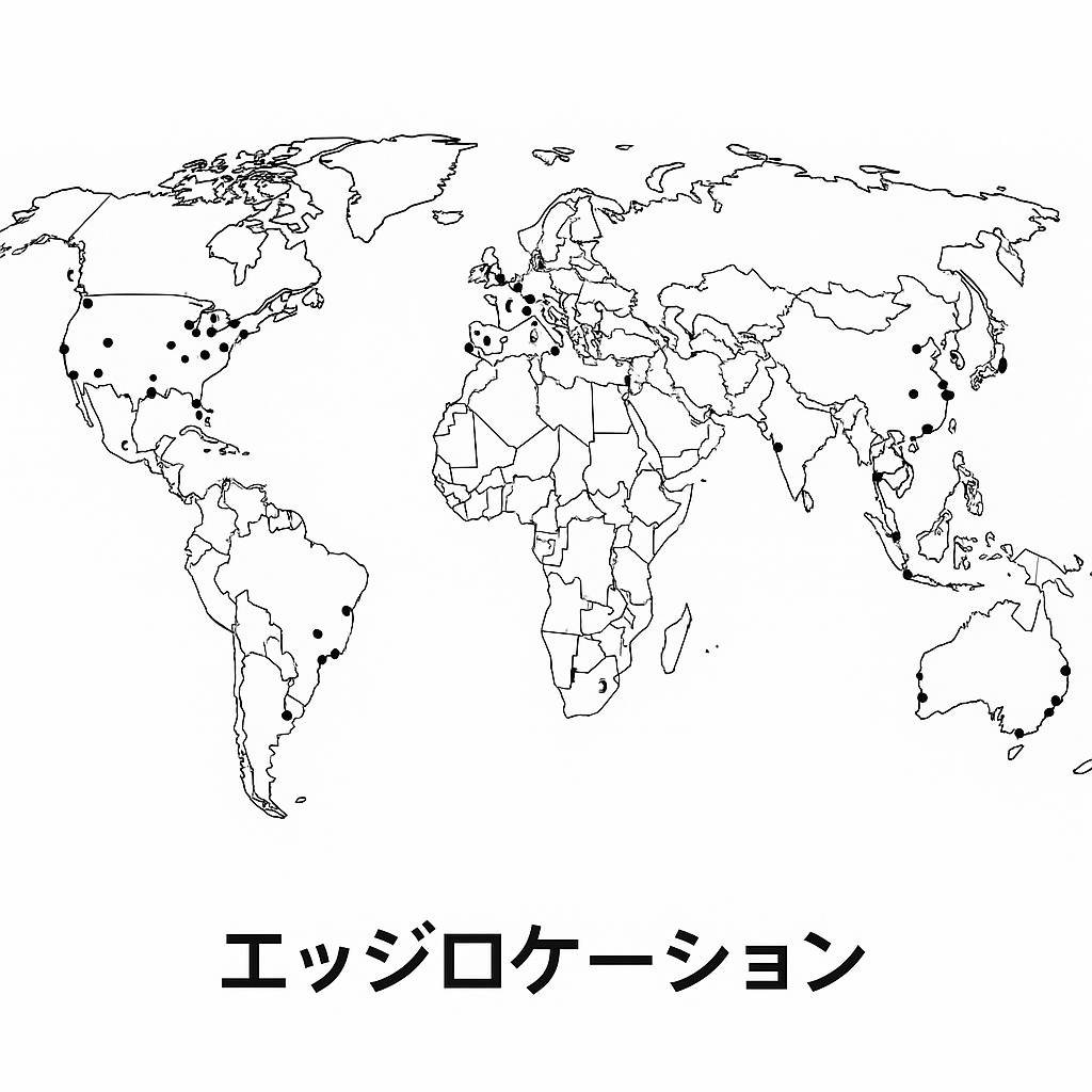 エッジロケーションの分布図