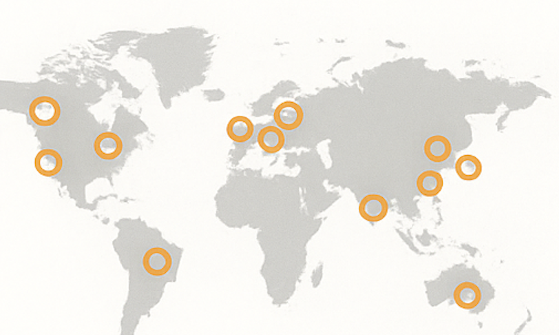 AWSリージョンの図